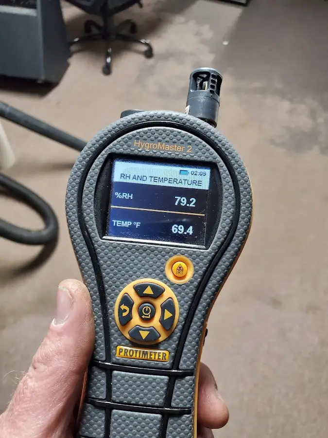 Moisture meter humidity assessment for Mold Remediation & Removal in Lorain